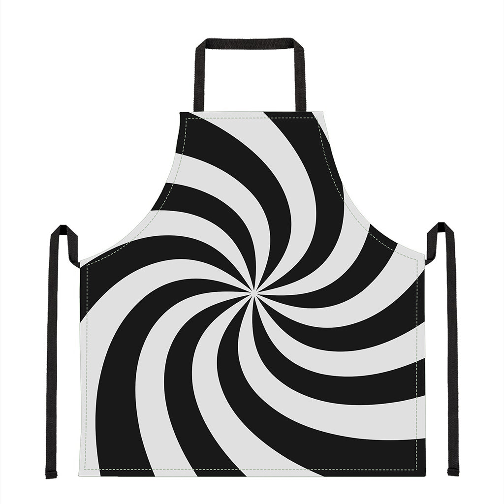 Swirl Optical Illusion Print Apron