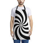 Swirl Optical Illusion Print Apron