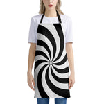 Swirl Optical Illusion Print Apron