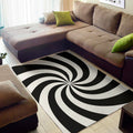 Swirl Optical Illusion Print Floor Mat