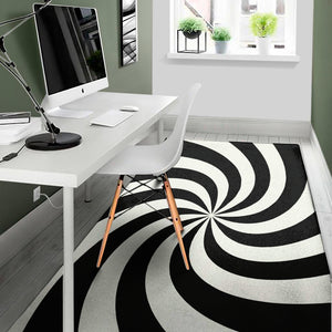 Swirl Optical Illusion Print Area Rug