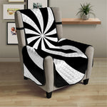 Swirl Optical Illusion Print Armchair Protector