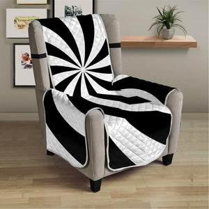 Swirl Optical Illusion Print Armchair Protector