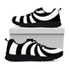 Swirl Optical Illusion Print Black Sneakers