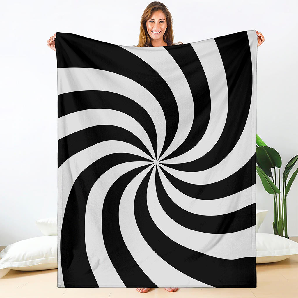 Swirl Optical Illusion Print Blanket
