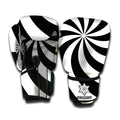 Swirl Optical Illusion Print Boxing Gloves