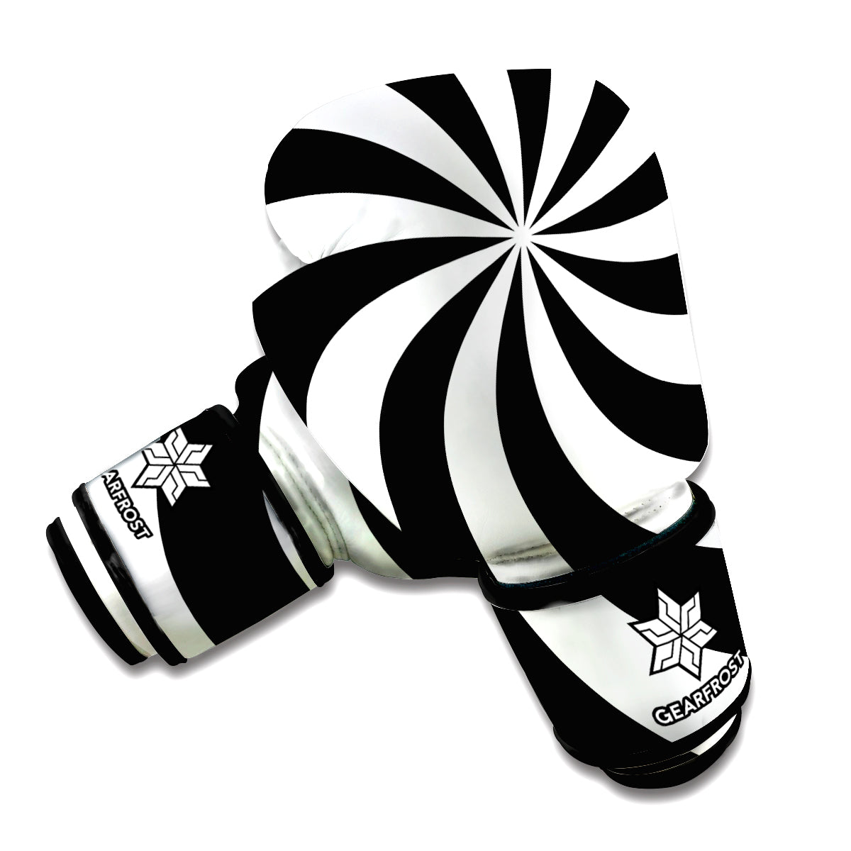 Swirl Optical Illusion Print Boxing Gloves