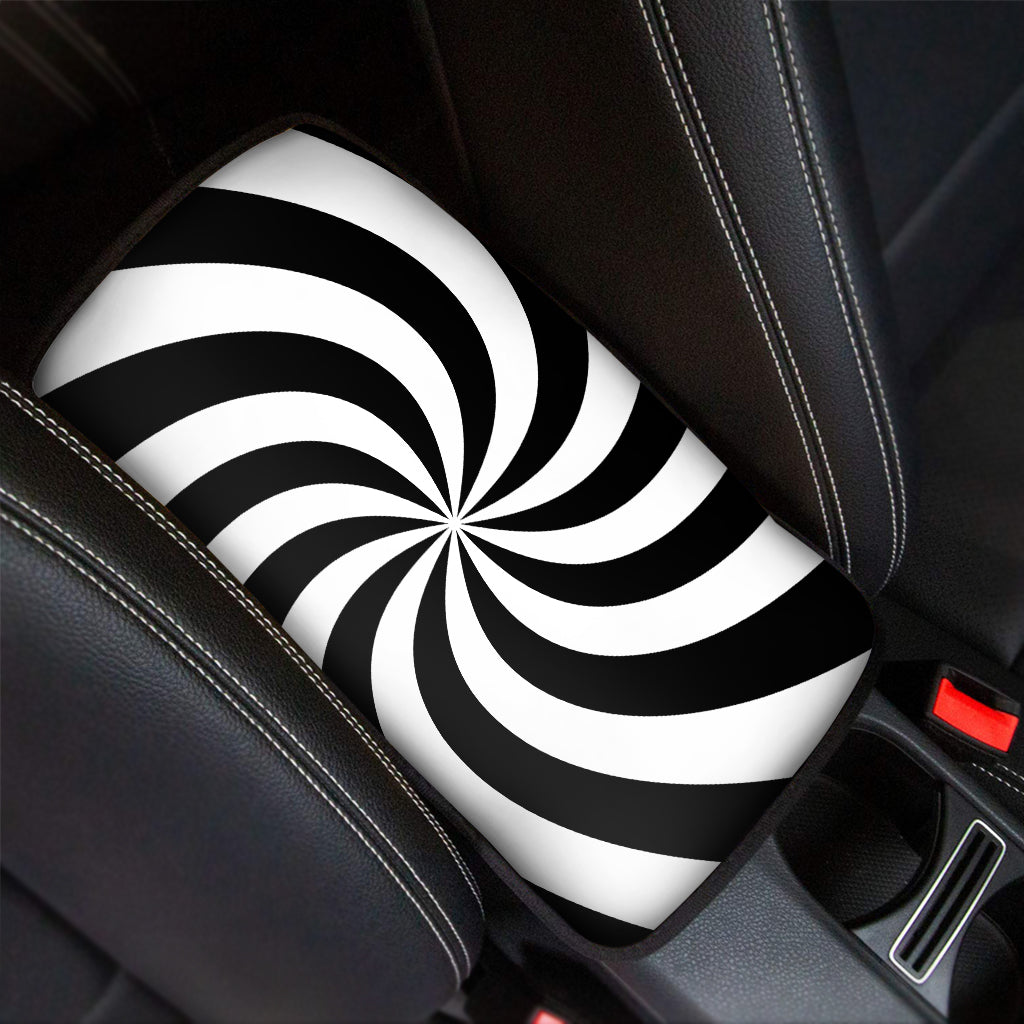 Swirl Optical Illusion Print Car Center Console Cover