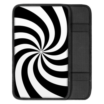 Swirl Optical Illusion Print Car Center Console Cover