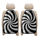 Swirl Optical Illusion Print Car Seat Organizers