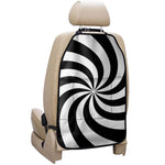 Swirl Optical Illusion Print Car Seat Organizers