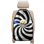Swirl Optical Illusion Print Car Seat Organizers