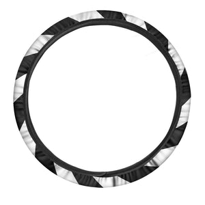 Swirl Optical Illusion Print Car Steering Wheel Cover