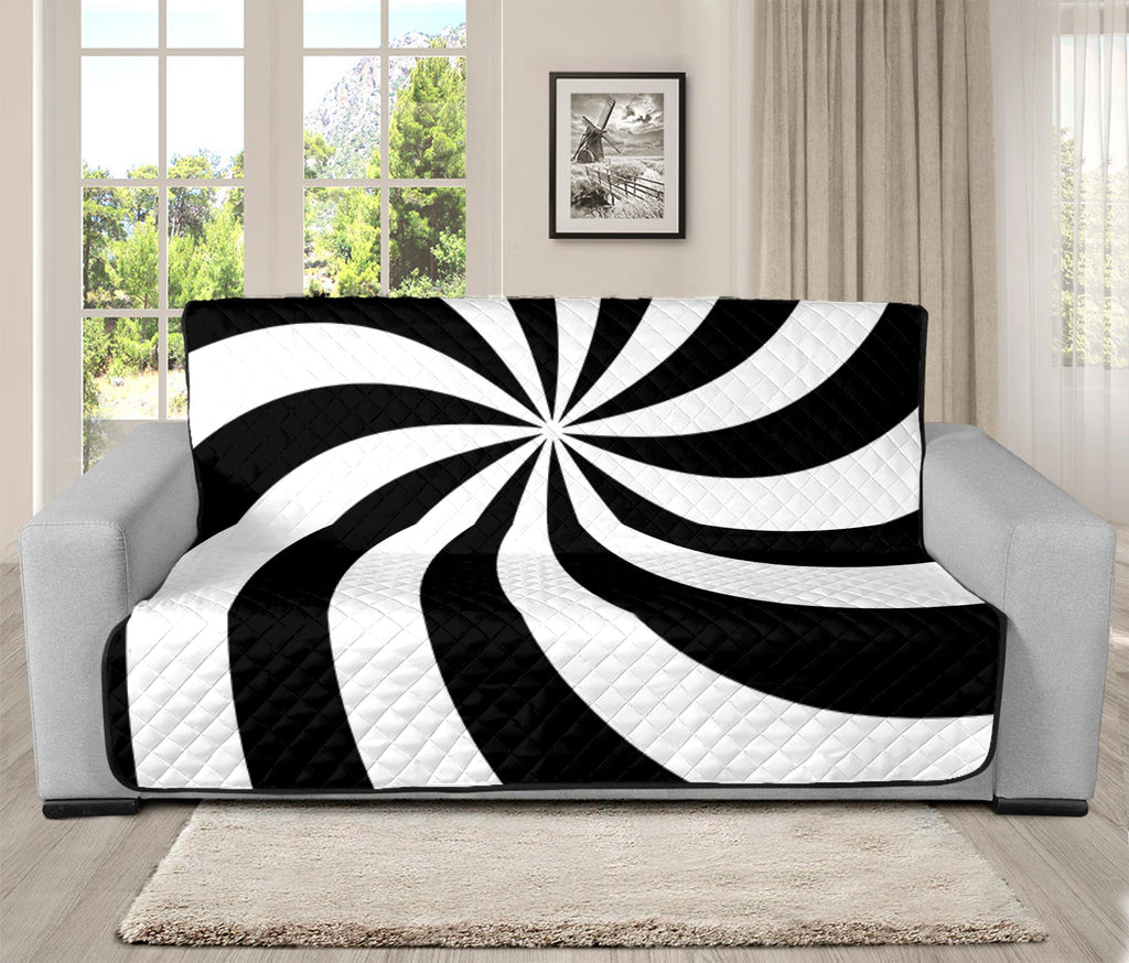 Swirl Optical Illusion Print Futon Protector