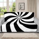 Swirl Optical Illusion Print Futon Protector