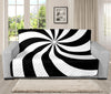 Swirl Optical Illusion Print Futon Protector