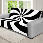 Swirl Optical Illusion Print Futon Protector