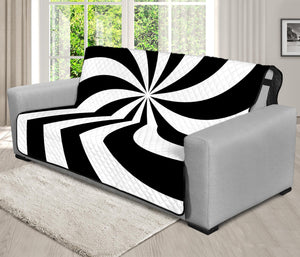 Swirl Optical Illusion Print Futon Protector