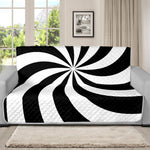 Swirl Optical Illusion Print Futon Protector