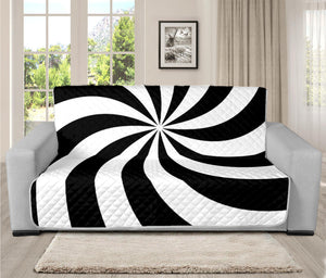 Swirl Optical Illusion Print Futon Protector