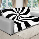 Swirl Optical Illusion Print Futon Protector