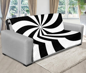 Swirl Optical Illusion Print Futon Protector