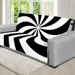 Swirl Optical Illusion Print Futon Protector