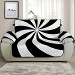 Swirl Optical Illusion Print Half Sofa Protector