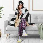 Swirl Optical Illusion Print Hooded Blanket