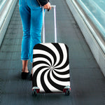 Swirl Optical Illusion Print Luggage Cover