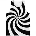 Swirl Optical Illusion Print Men's Tank Top