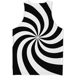 Swirl Optical Illusion Print Men's Tank Top