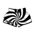 Swirl Optical Illusion Print Muay Thai Boxing Shorts