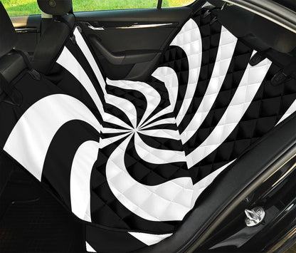 Swirl Optical Illusion Print Pet Car Back Seat Cover