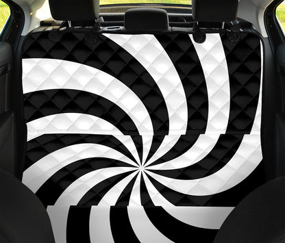 Swirl Optical Illusion Print Pet Car Back Seat Cover