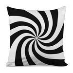Swirl Optical Illusion Print Pillow Cover