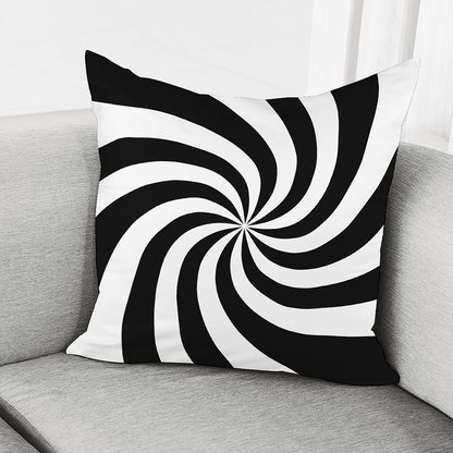 Swirl Optical Illusion Print Pillow Cover