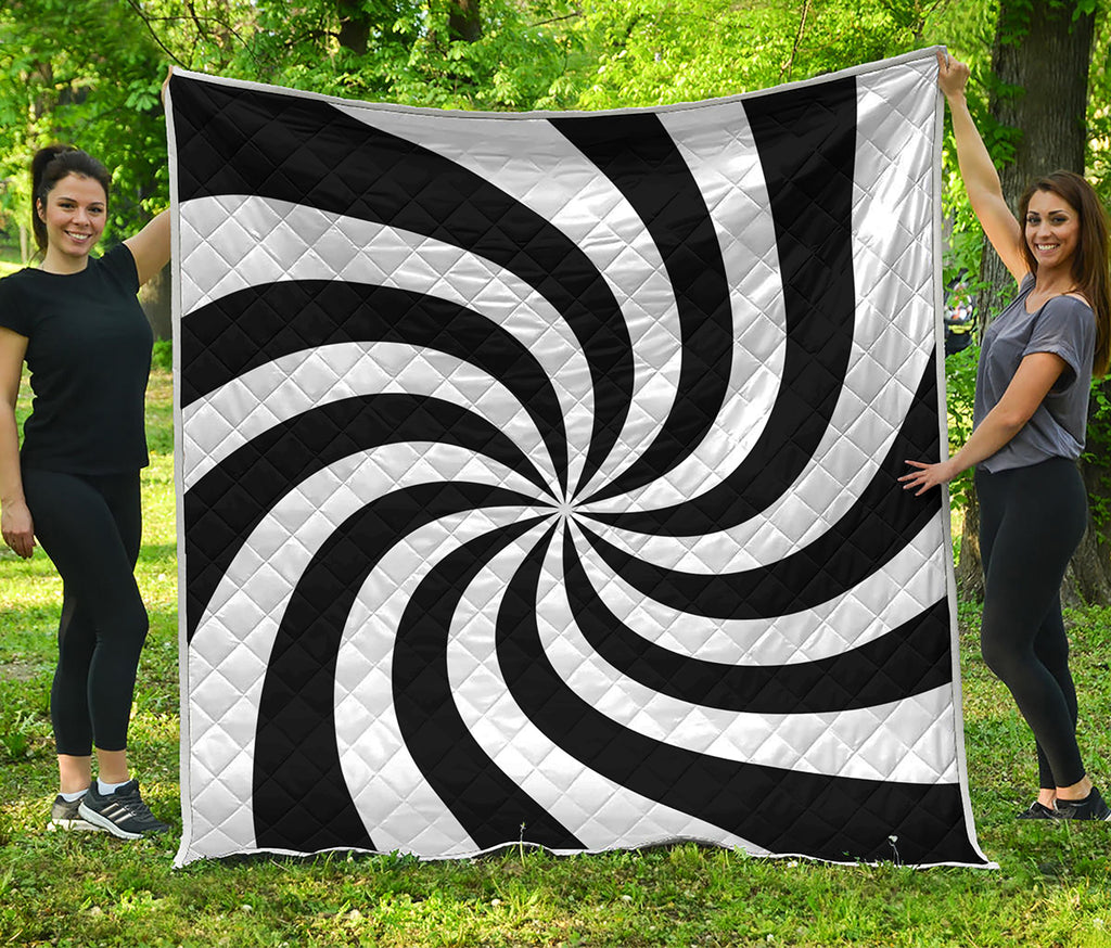 Swirl Optical Illusion Print Quilt