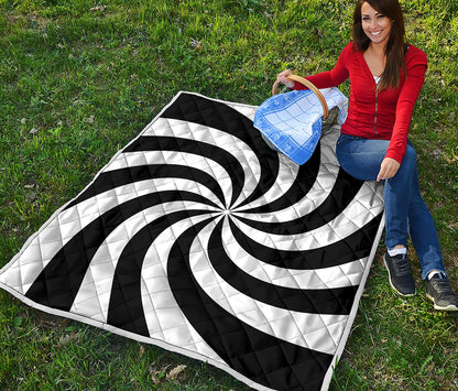 Swirl Optical Illusion Print Quilt