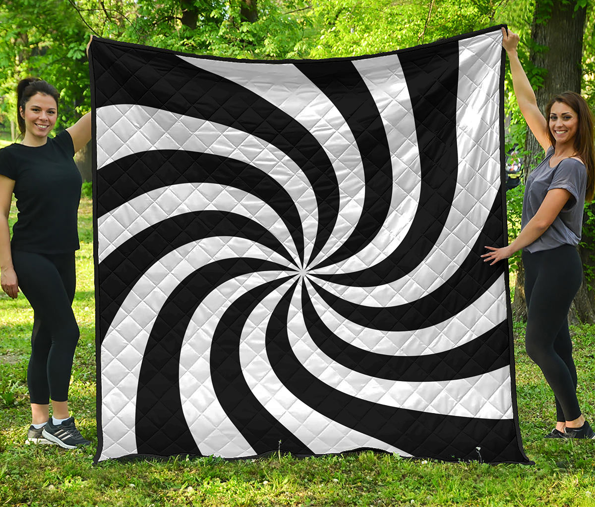 Swirl Optical Illusion Print Quilt