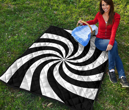 Swirl Optical Illusion Print Quilt