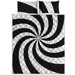 Swirl Optical Illusion Print Quilt Bed Set