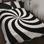 Swirl Optical Illusion Print Quilt Bed Set