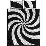 Swirl Optical Illusion Print Quilt Bed Set
