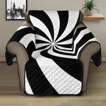 Swirl Optical Illusion Print Recliner Protector