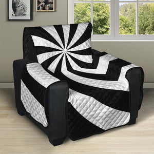 Swirl Optical Illusion Print Recliner Protector