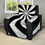 Swirl Optical Illusion Print Recliner Protector