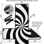 Swirl Optical Illusion Print Recliner Protector