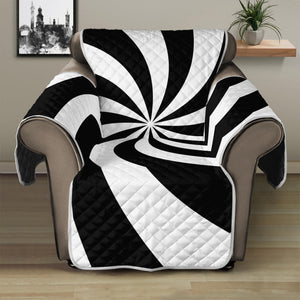 Swirl Optical Illusion Print Recliner Protector