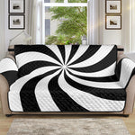 Swirl Optical Illusion Print Sofa Protector